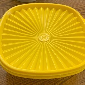 Yellow Tupperware Kitchen Storage Container
